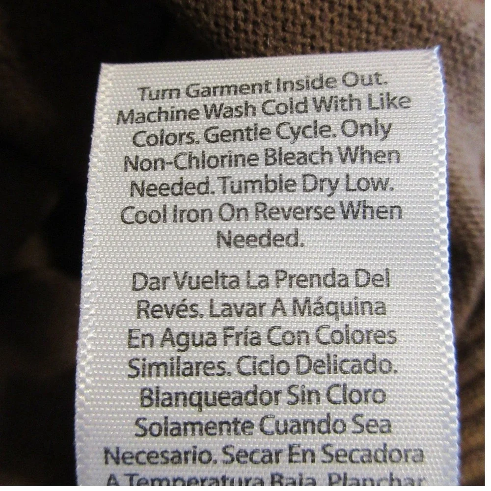 TIME &‎ TRU Classic Cardigan Sweater Plus Sz 22 Warm Coffee Brn Button Front NWT